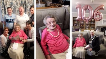 Centenarian celebrates 106th birthday at Hartlepool care home